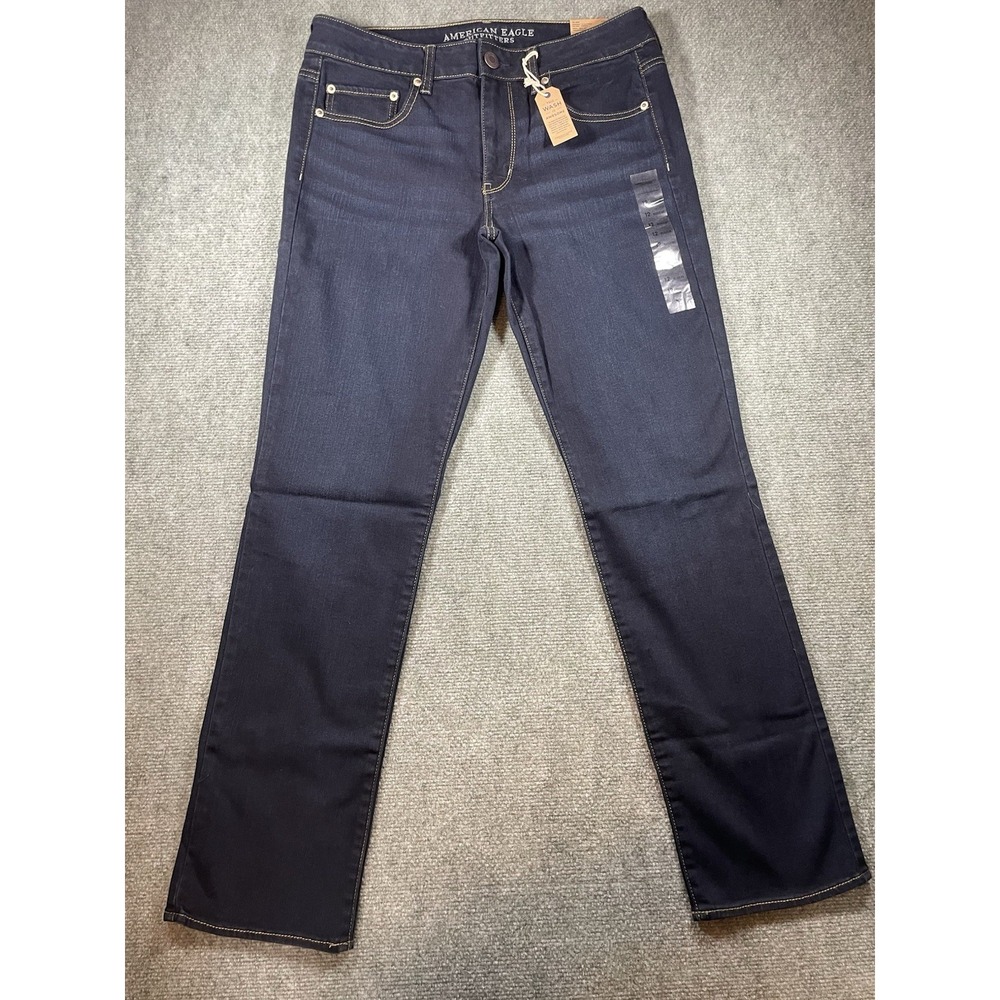 American Eagle Mid Rise Straight Jeans 12R